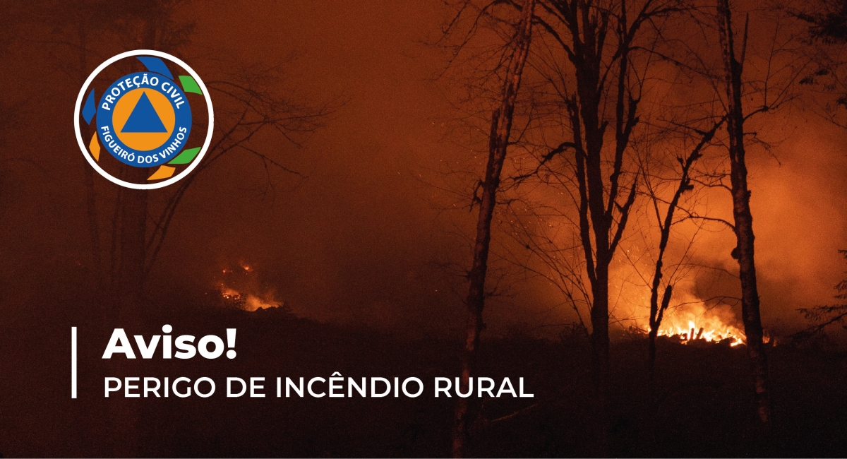 Aviso à População: Risco de Incêndio Rural - Alerta Azul/Amarelo